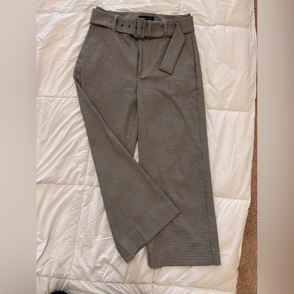 Banana Republic Gorgeous rayon blend houndstooth print slacks, Capri length